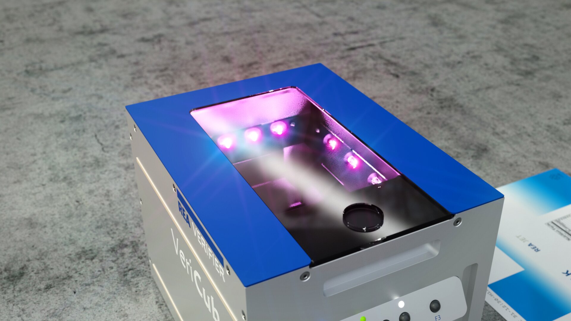 REA VeriCube UV 紫外光源点亮实拍